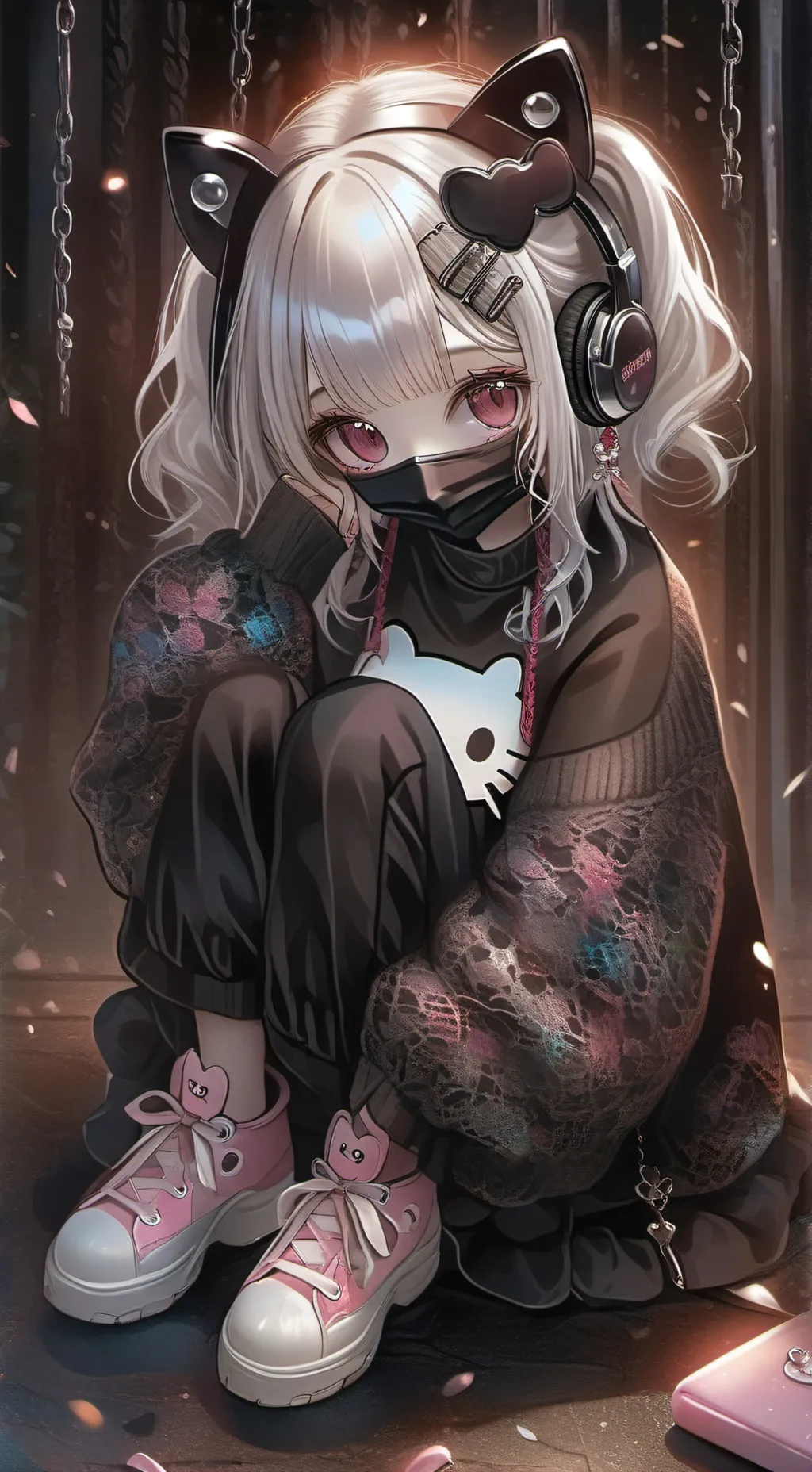 ai character: " fame life" background