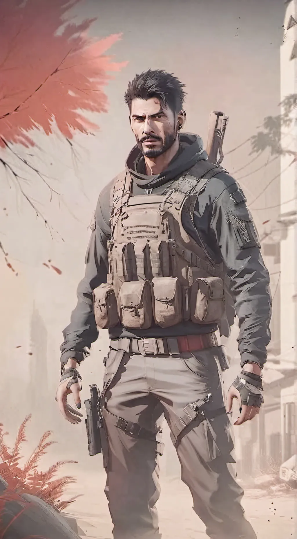 ai character: cod squid game background