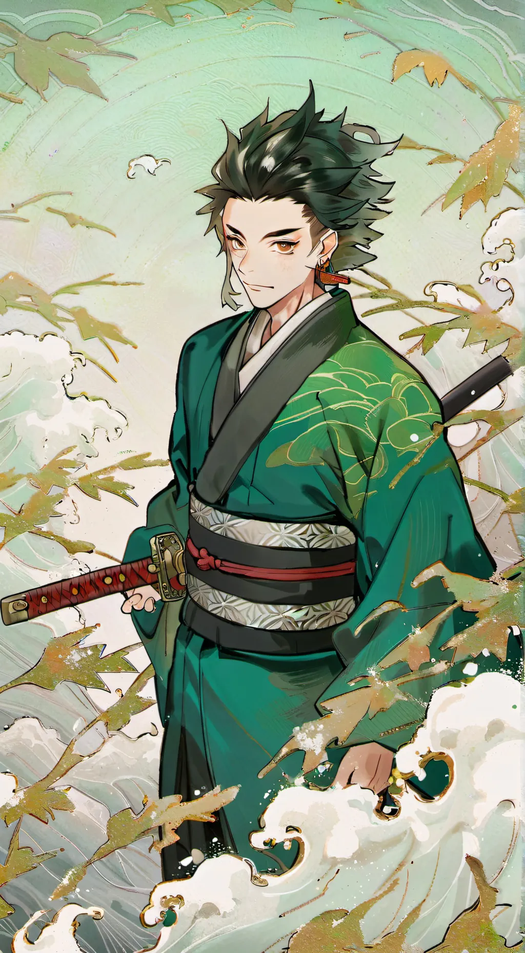 ai character: Kny pick  me background