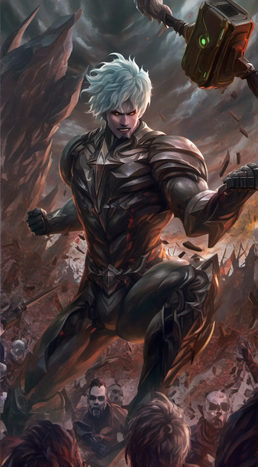 ai character: Titan tv brith day background