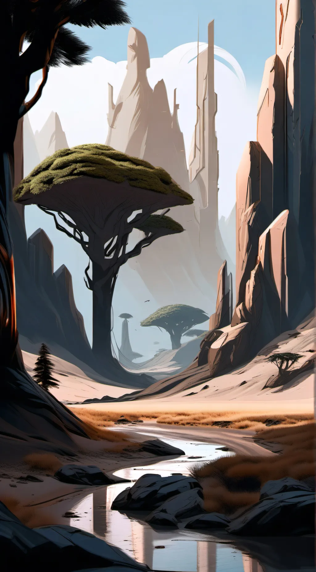 ai character: Alien world  background