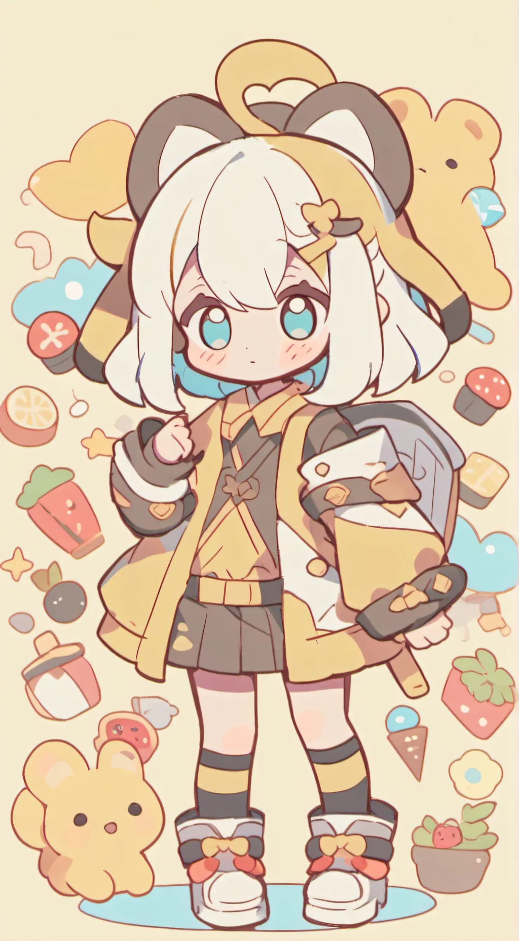 ai character: Finish the Lyrics background