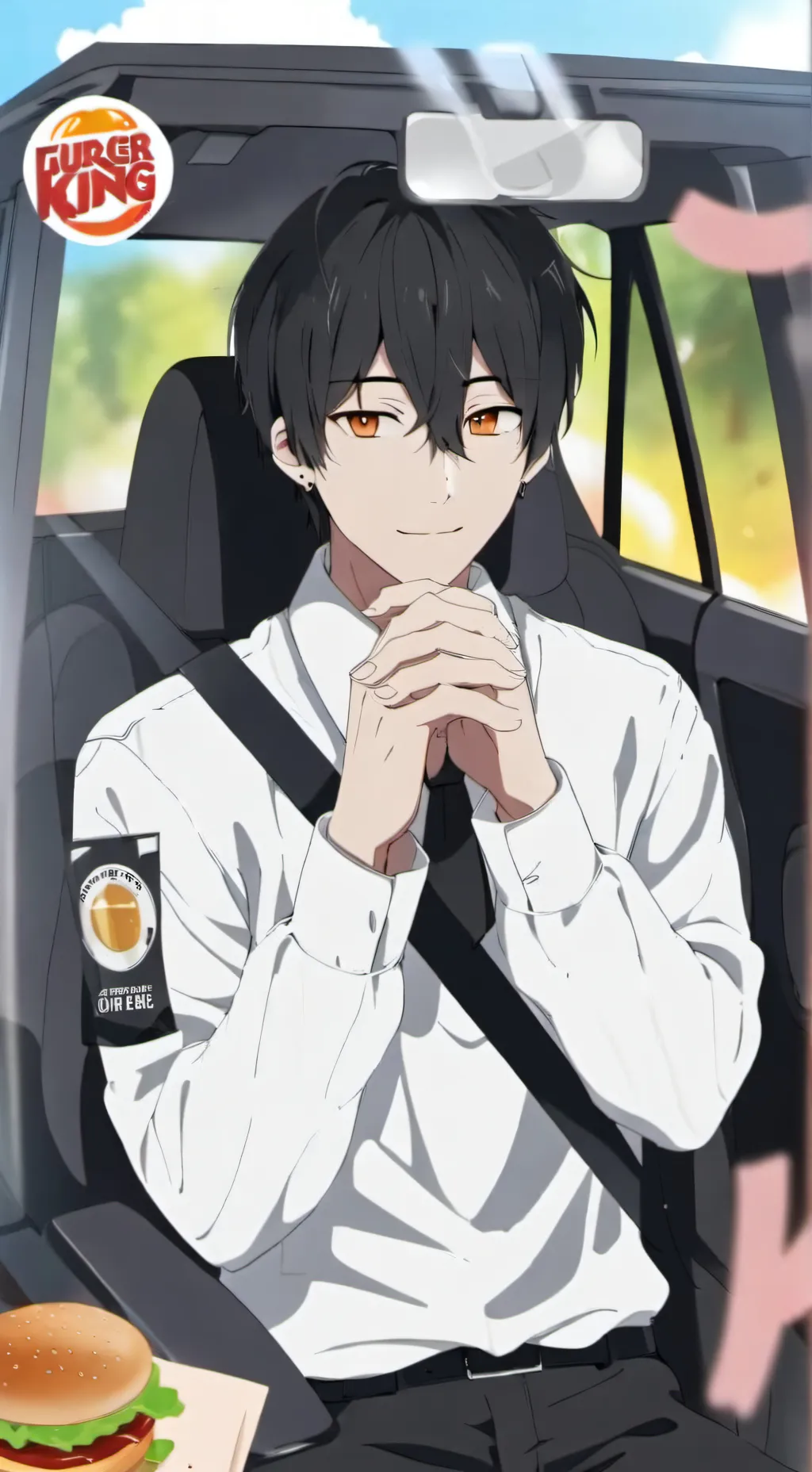 ai character: Hazbin Meme background