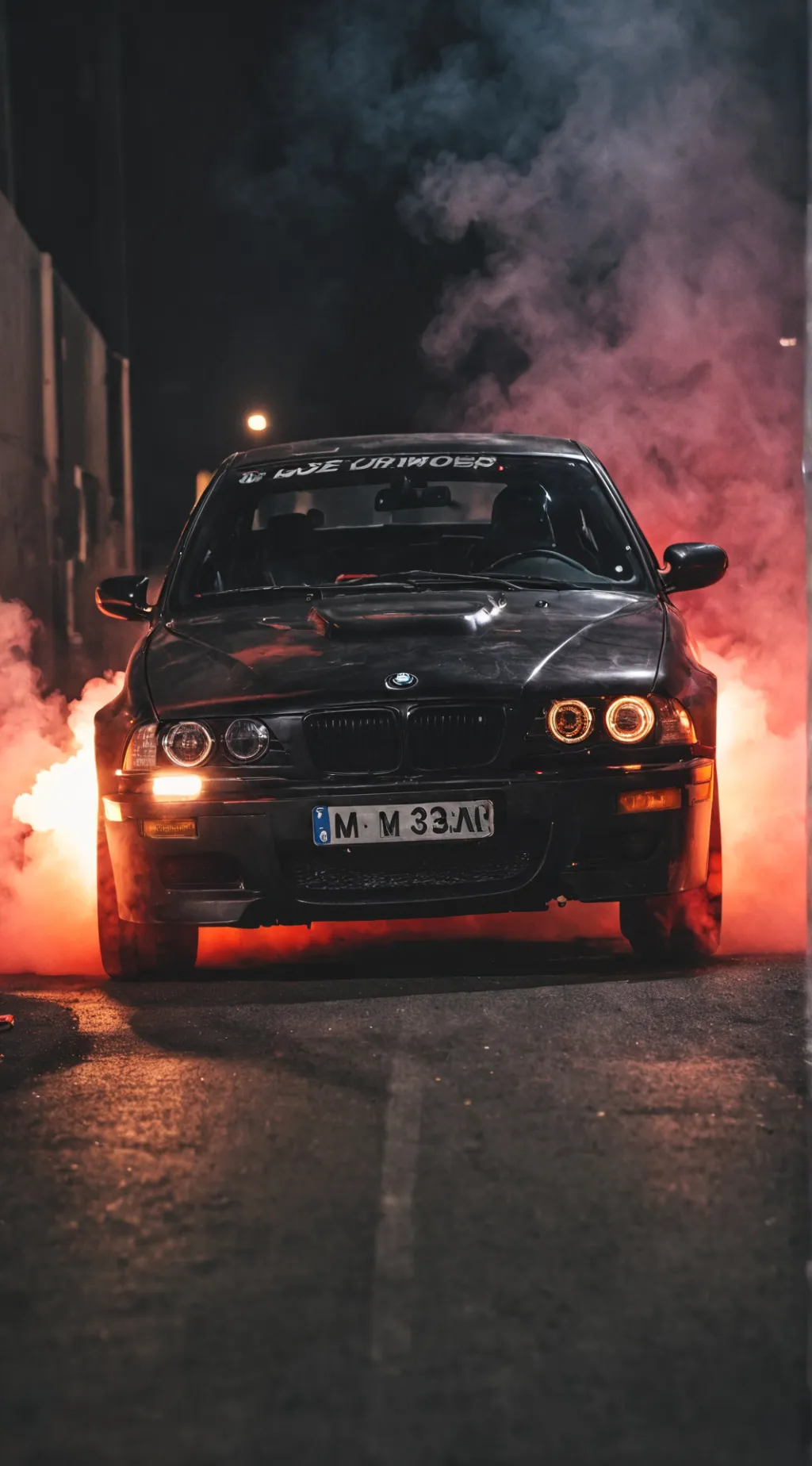 ai character: the ghost of bmw background