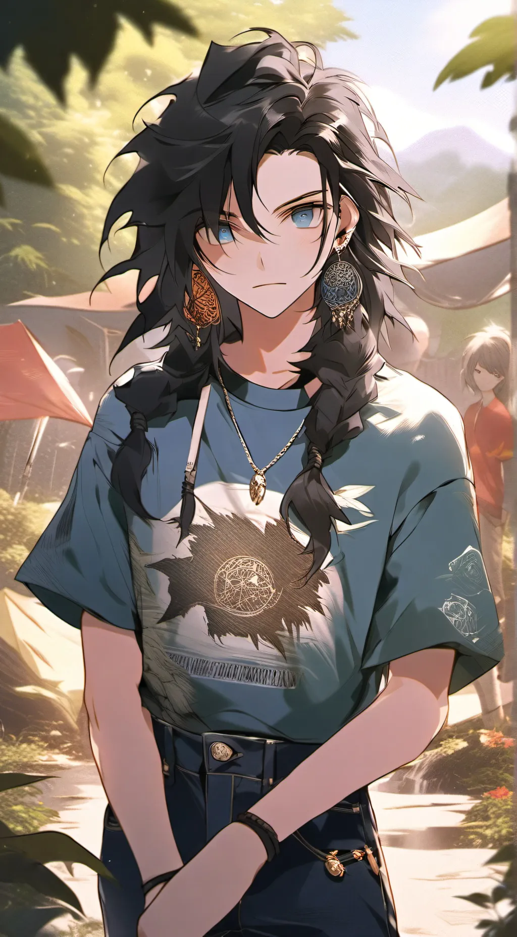 ai character: Ray background