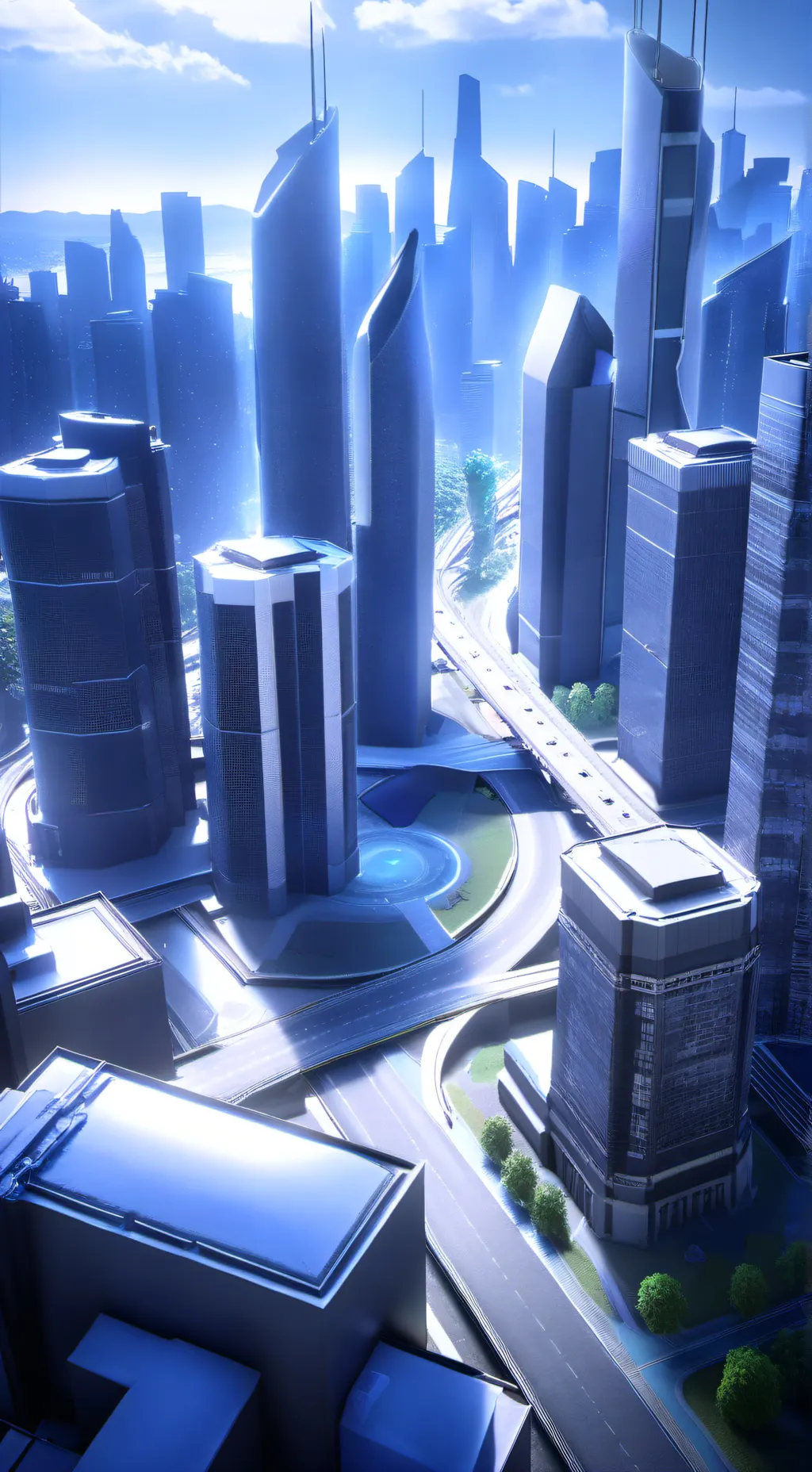 ai character: New York creeps background