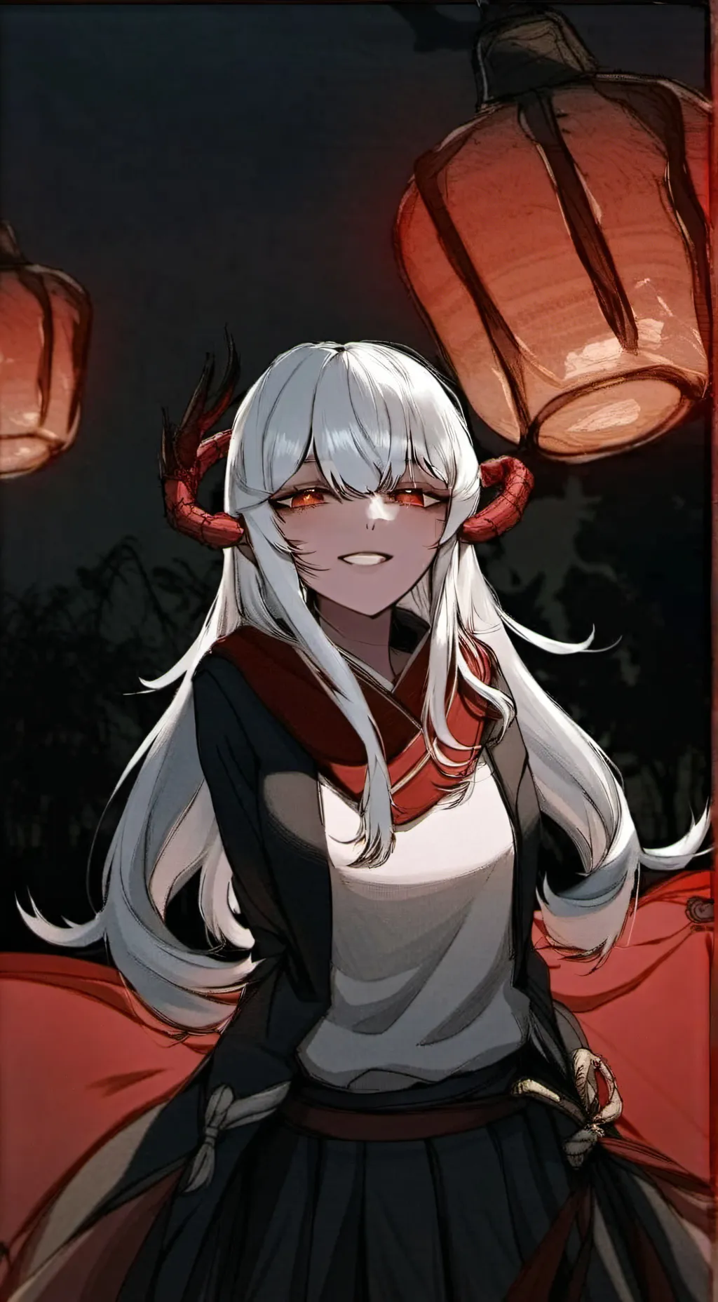 ai character: demon girl(Lily) background