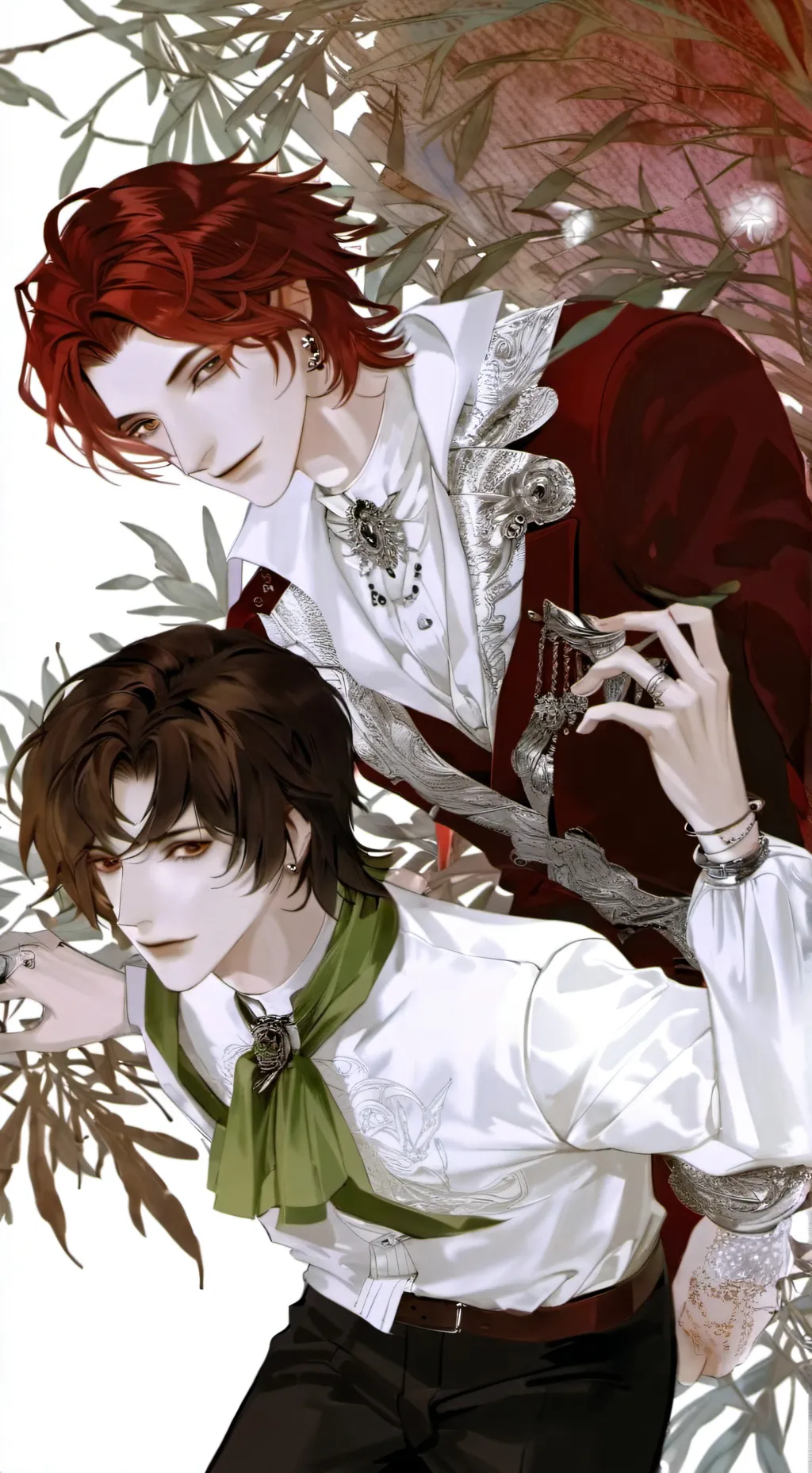 ai character: maicol and Dave  background