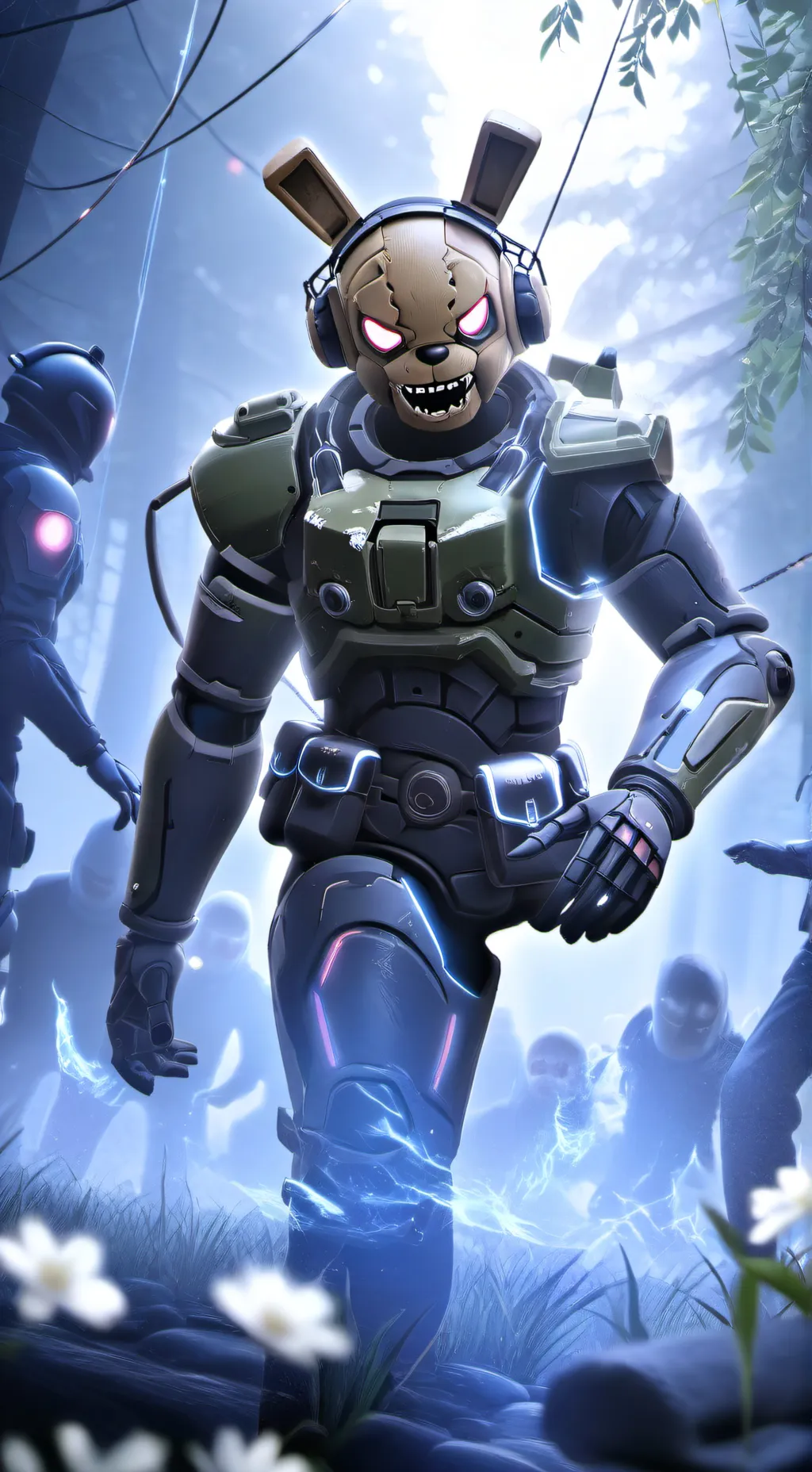 ai character: springtrap  background