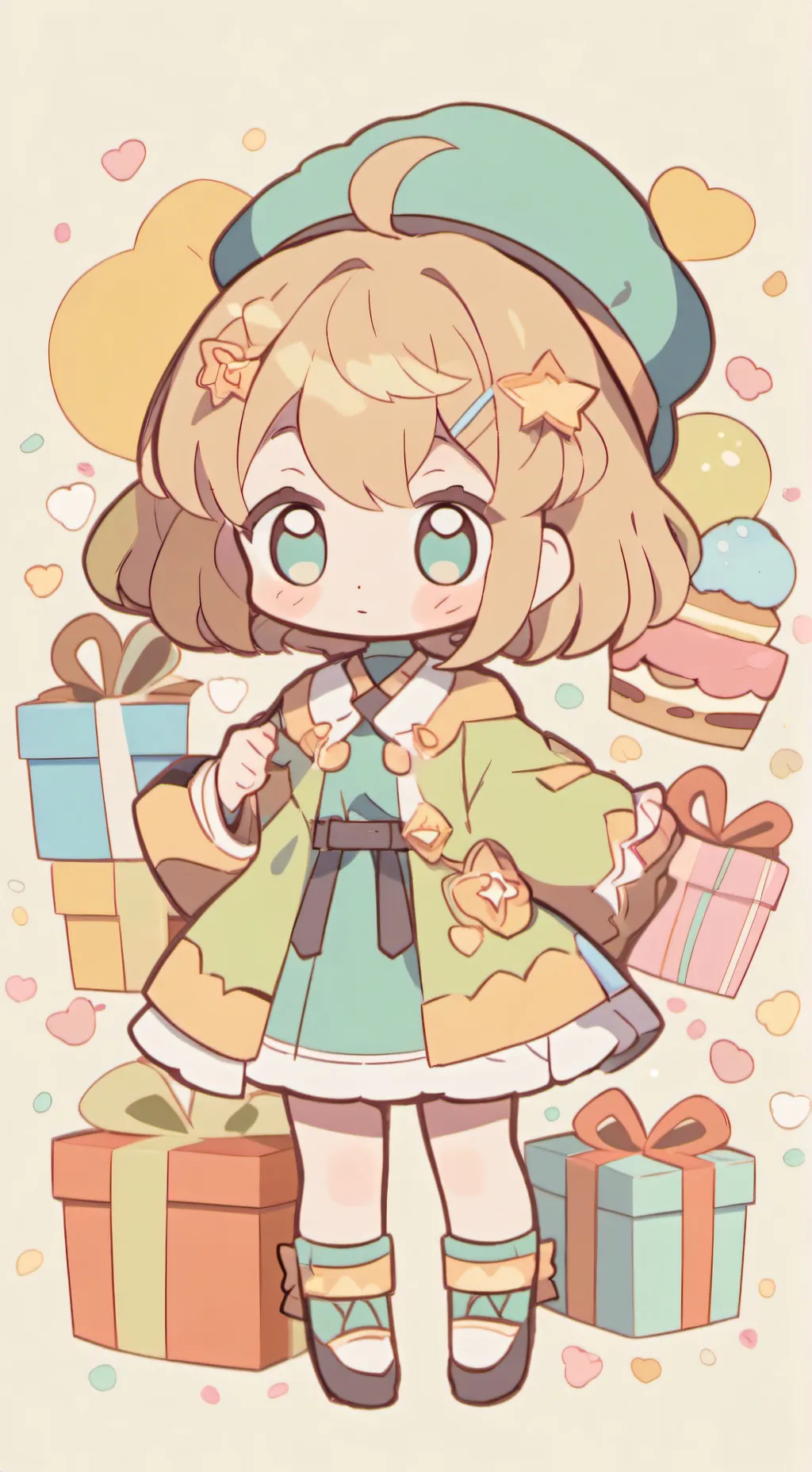 ai character: It's my birthday background