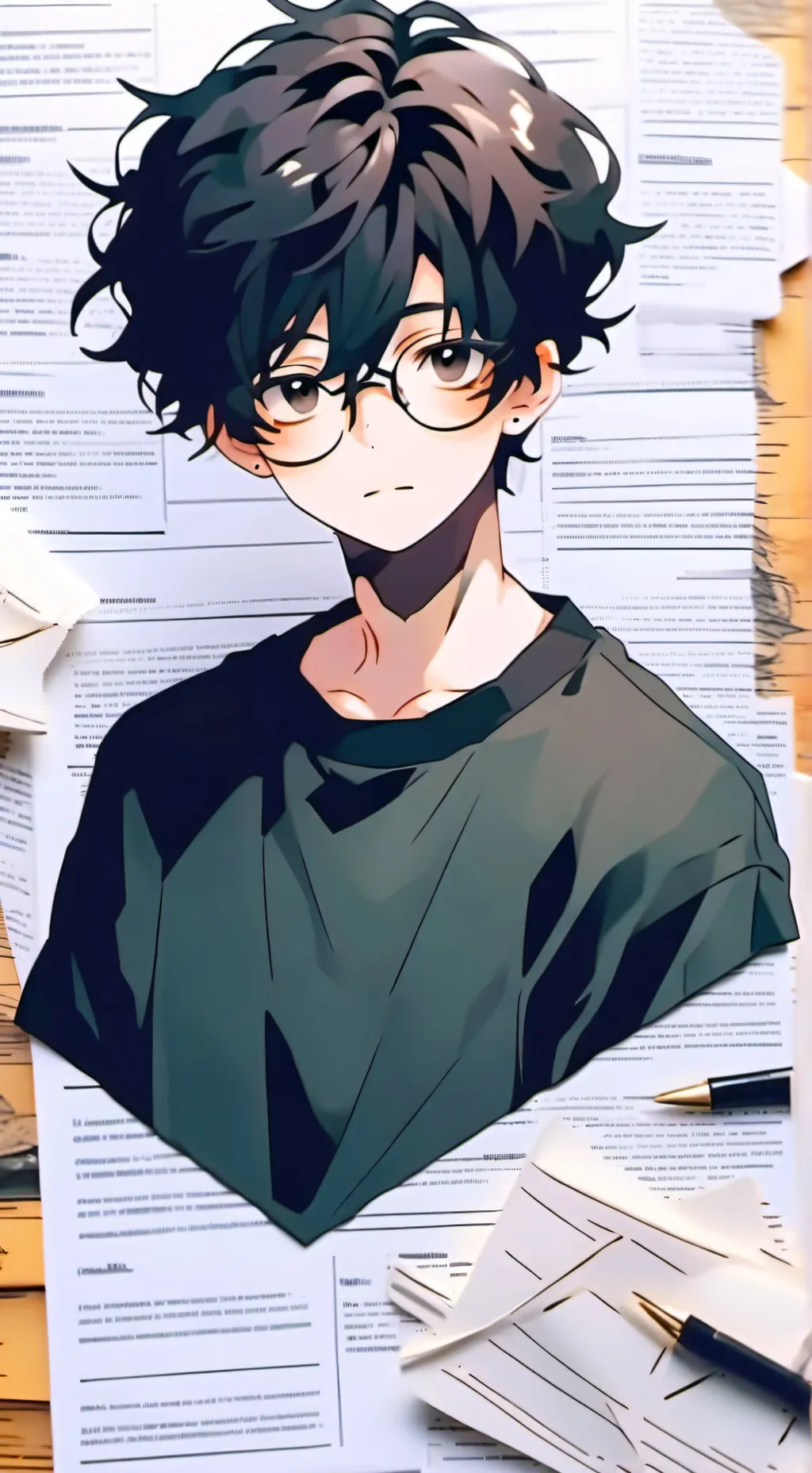 ai character: Okarun background