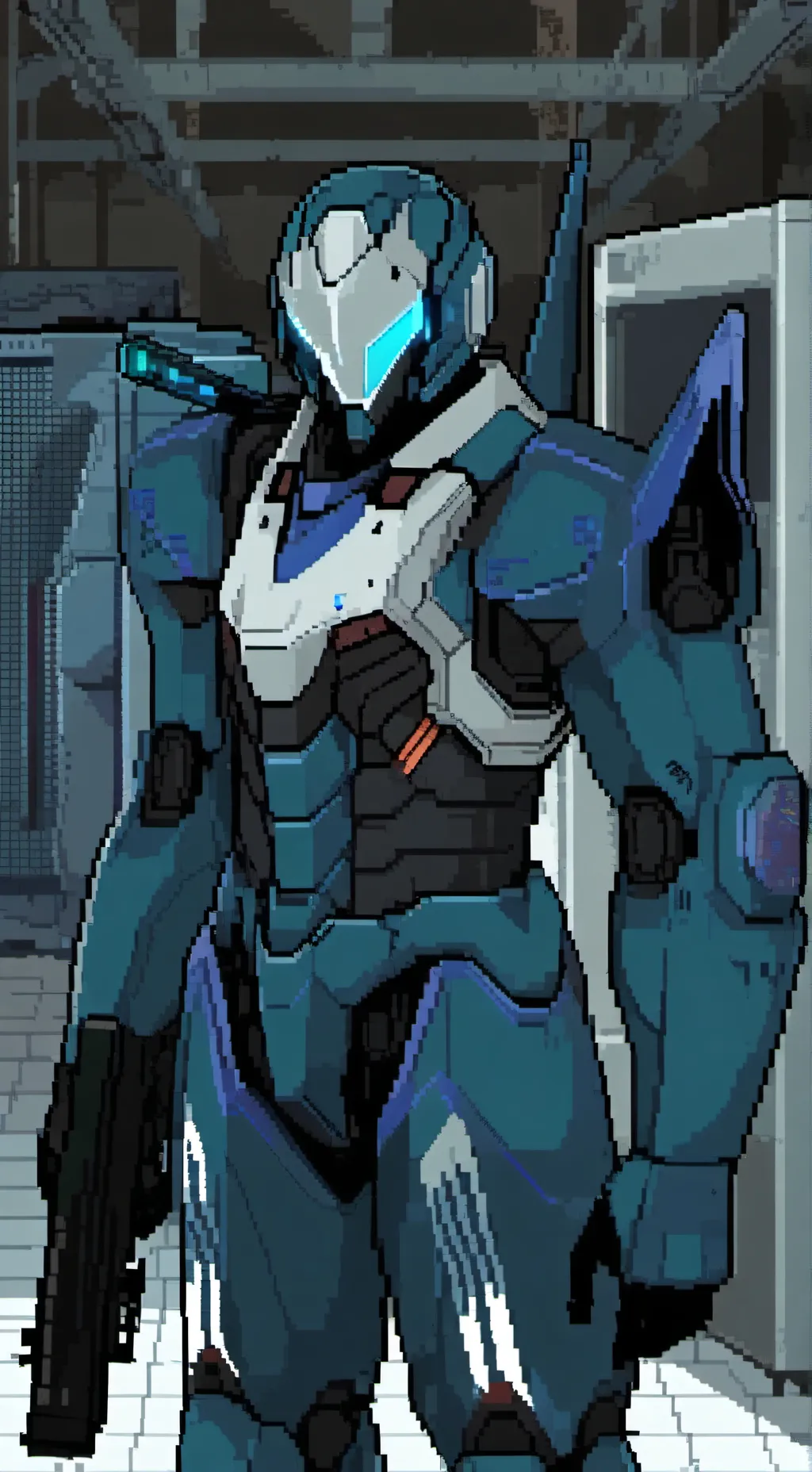 ai character: Mha X Ultrakill background