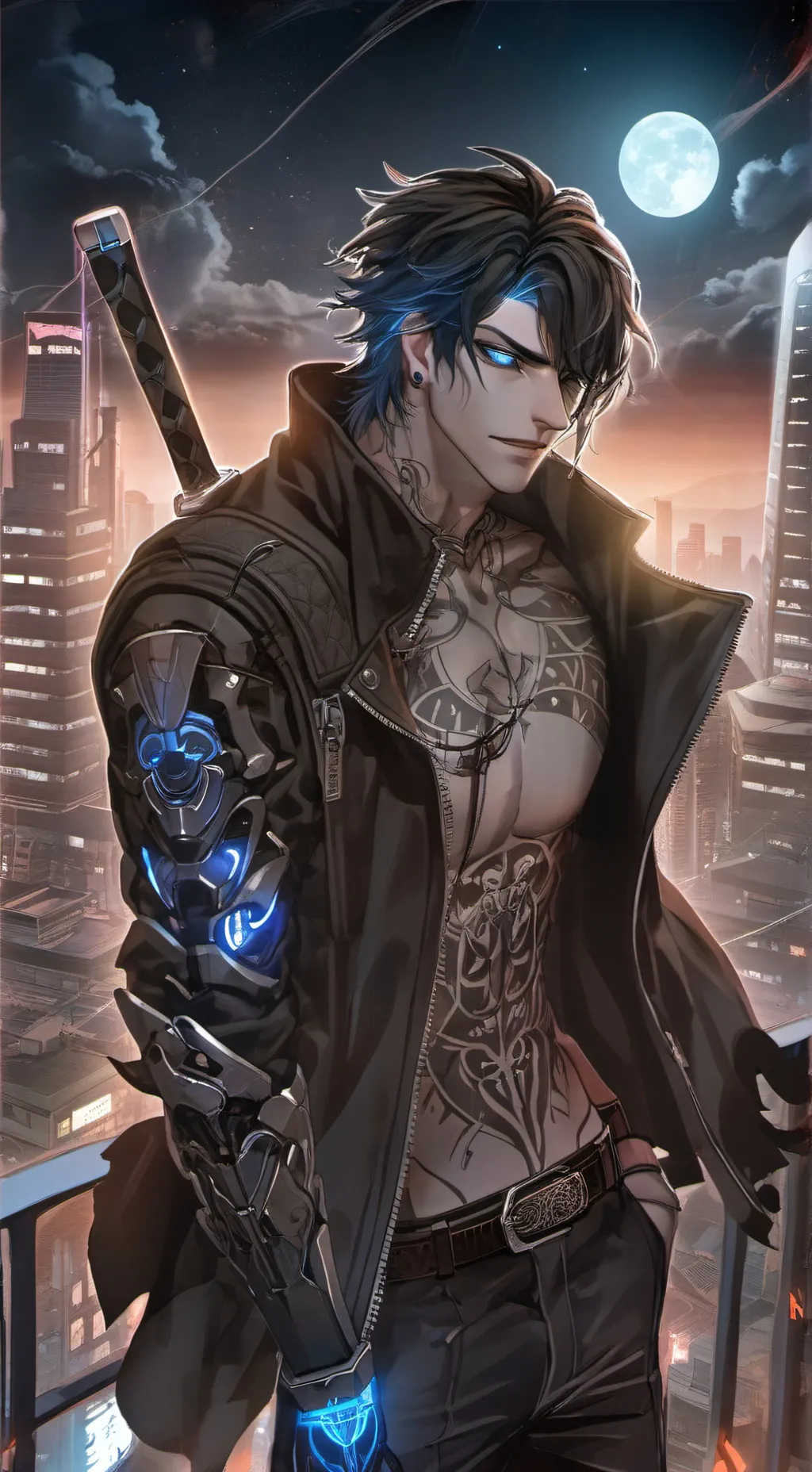 ai character: Raven Kurogane background