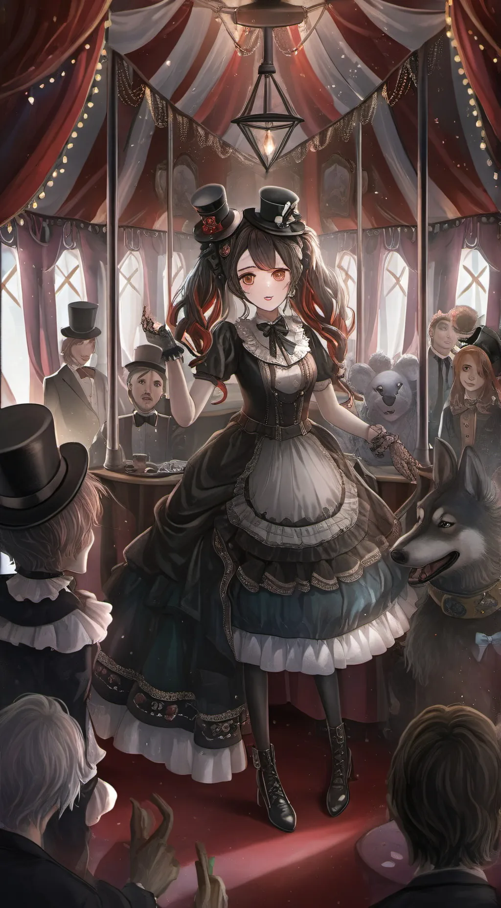 ai character: tadc caught jax background