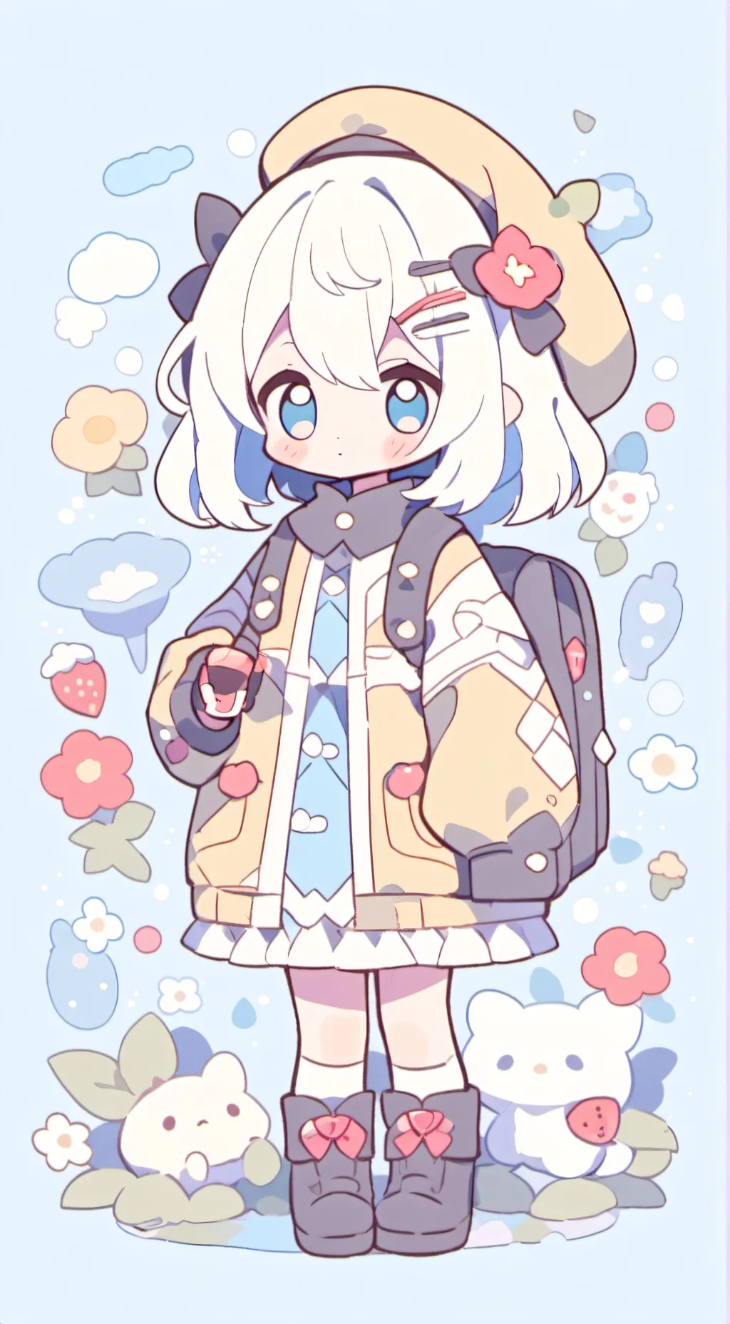 ai character: black × y/c background