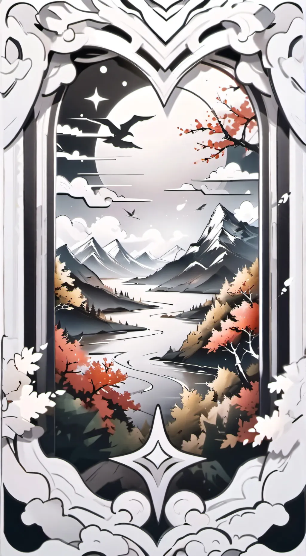 ai character: kny Halloween  background