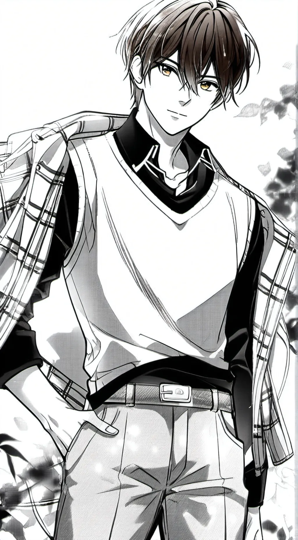 ai character: Justin  background