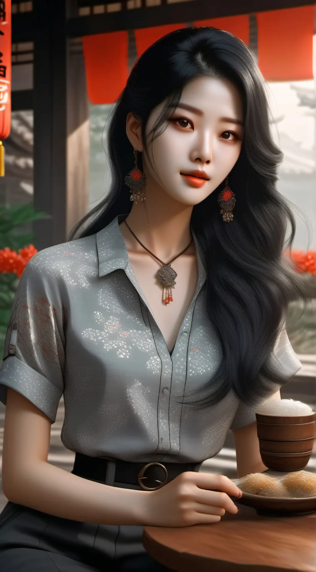 ai character: Xiang Mei  background