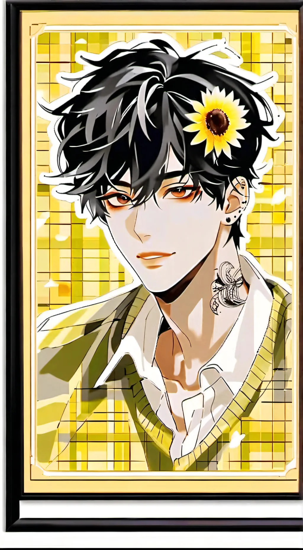 ai character: femboy school  background