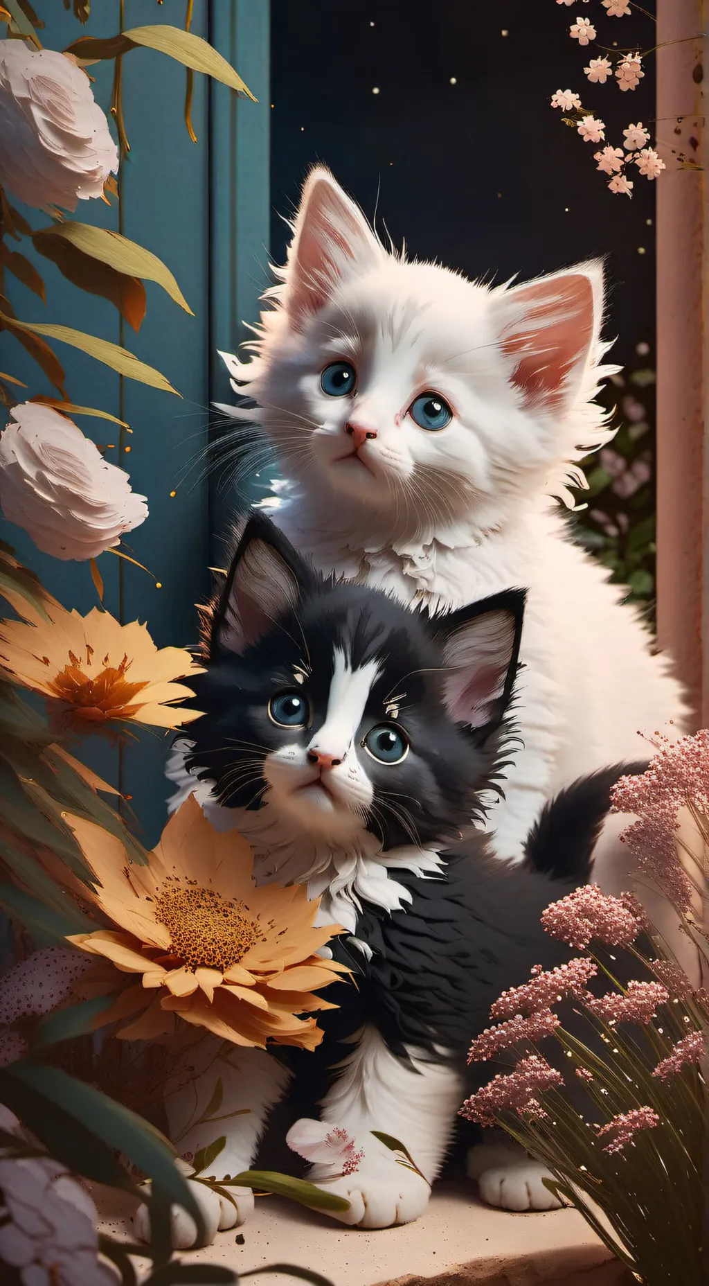 ai character: Coco and Oreo background