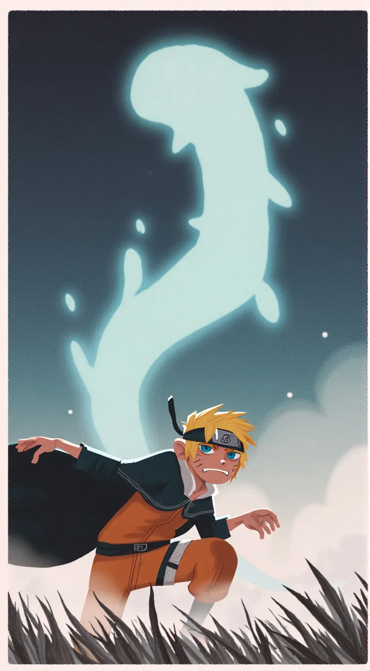 ai character: Naruto (Halloween) background