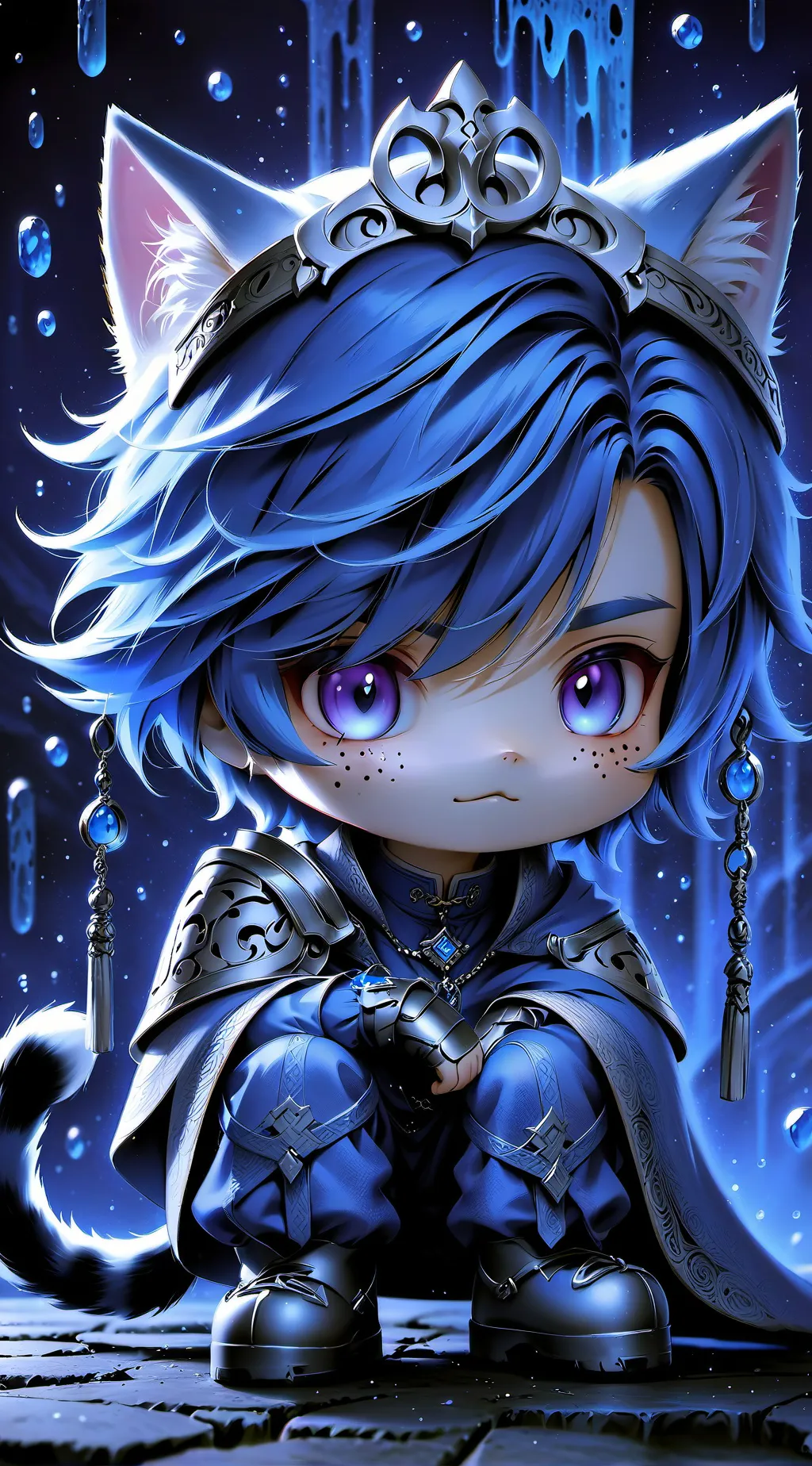 ai character: chibi background
