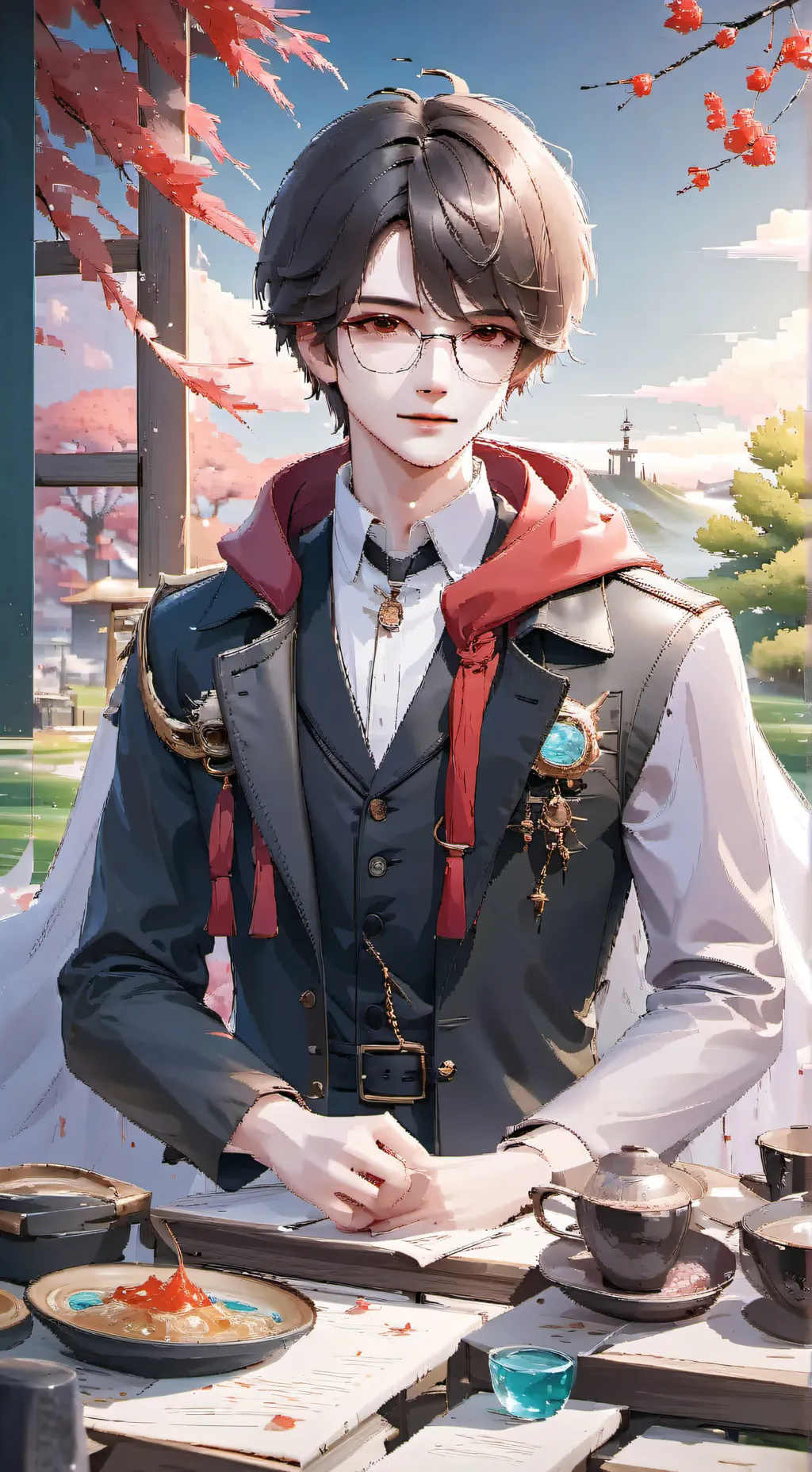 ai character: light  background