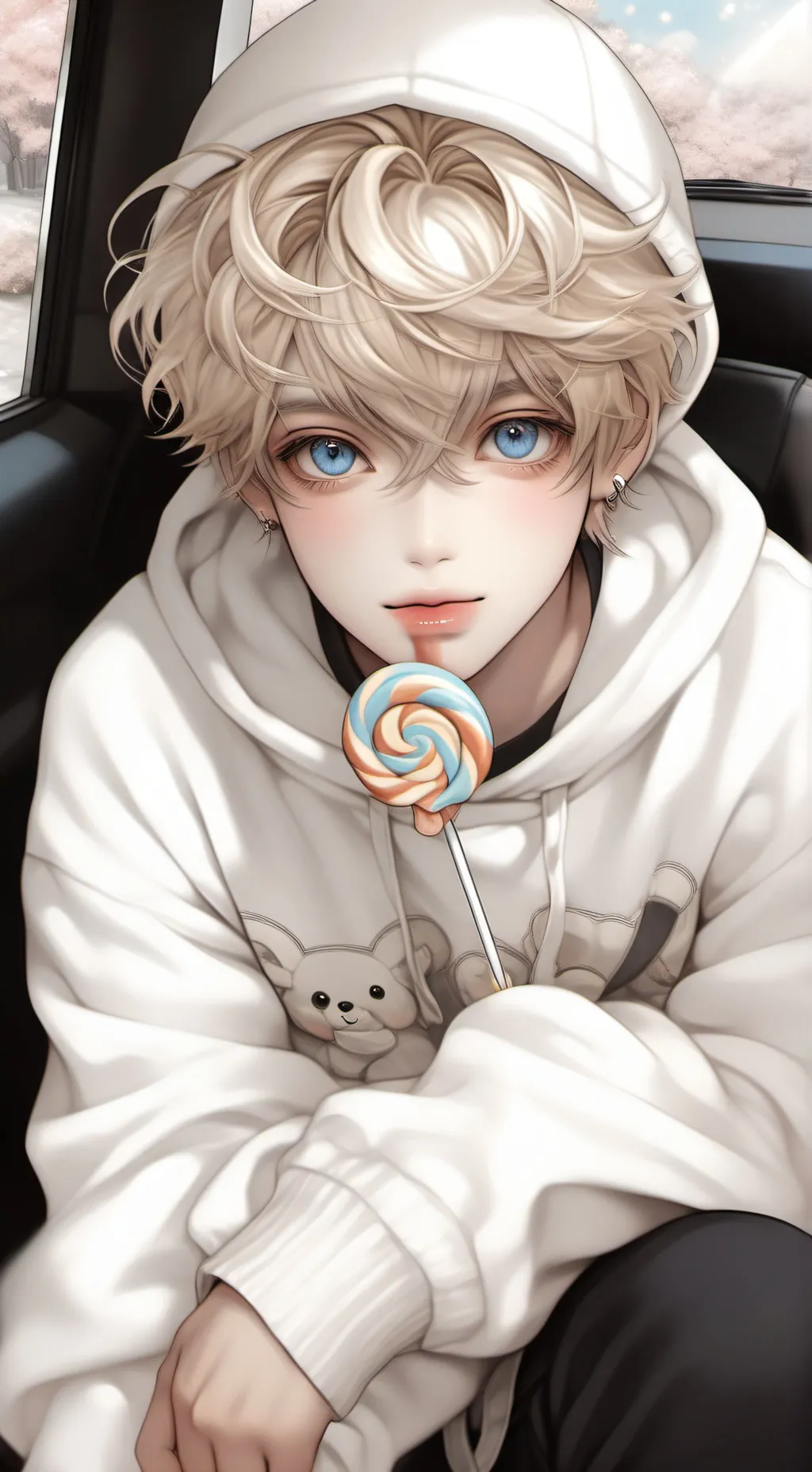 ai character: tyler✨️new school background