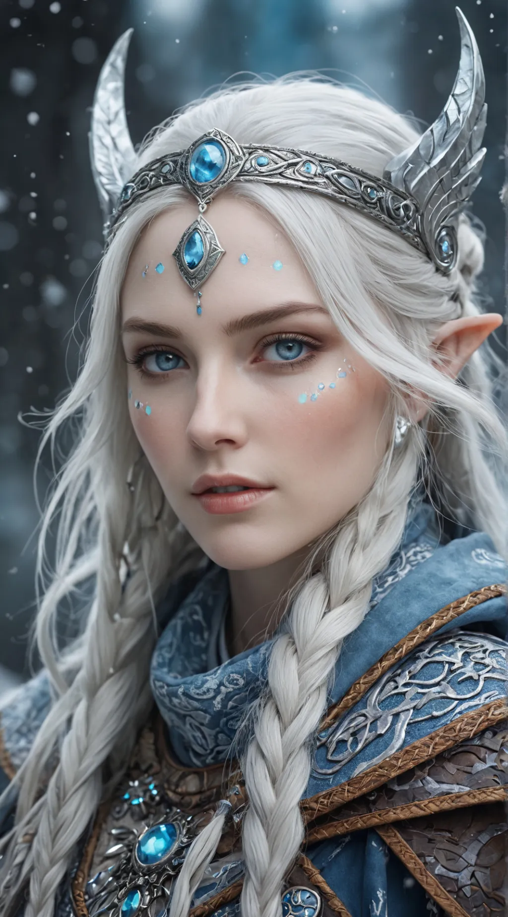 ai character: Faye in God of War Ragnarok background