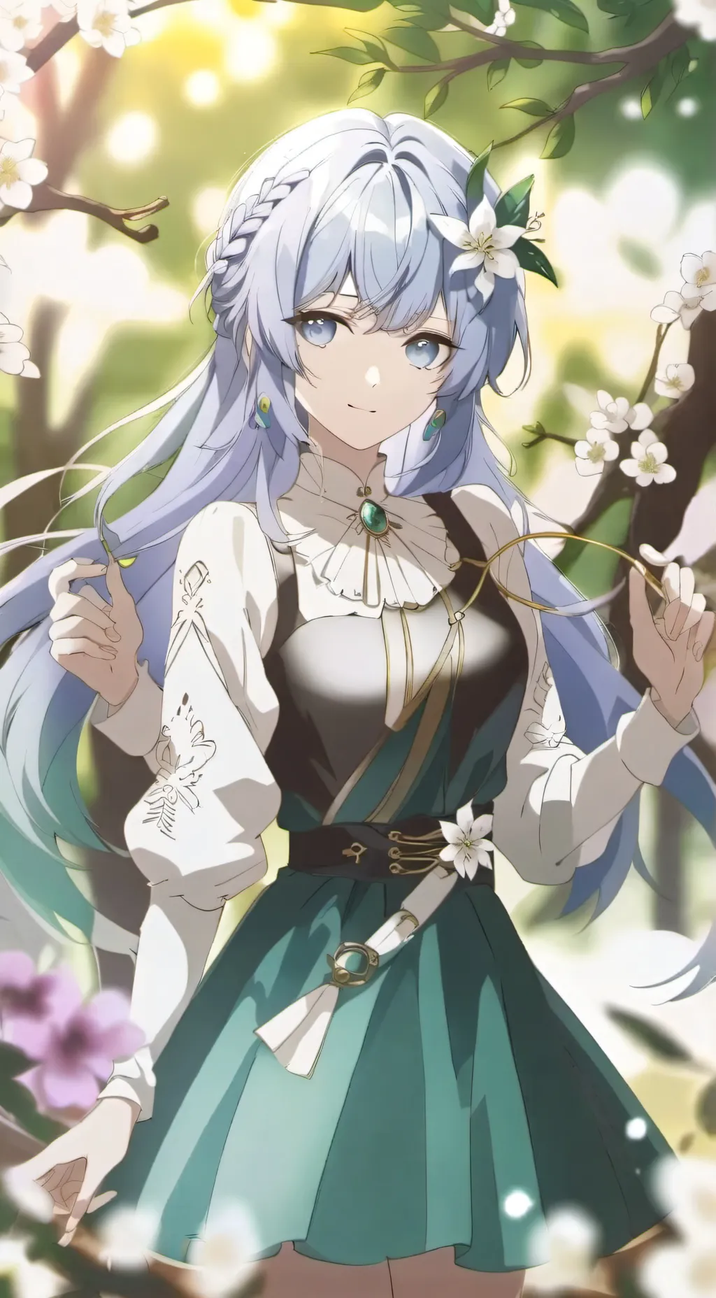 ai character: black × y/m 🤍🖤 background