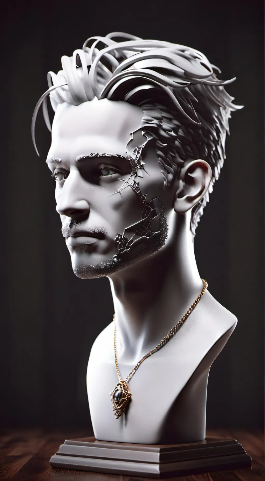 ai character: Metal head  background