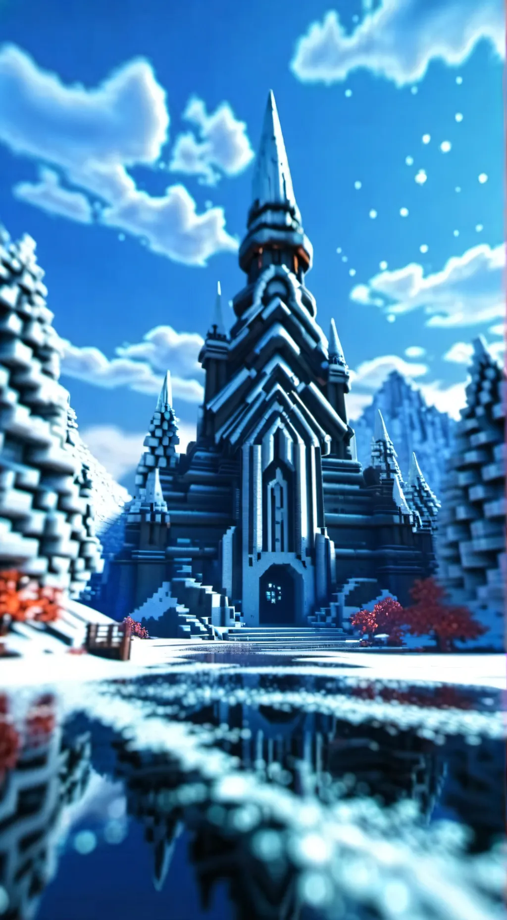 ai character: Minecraft background