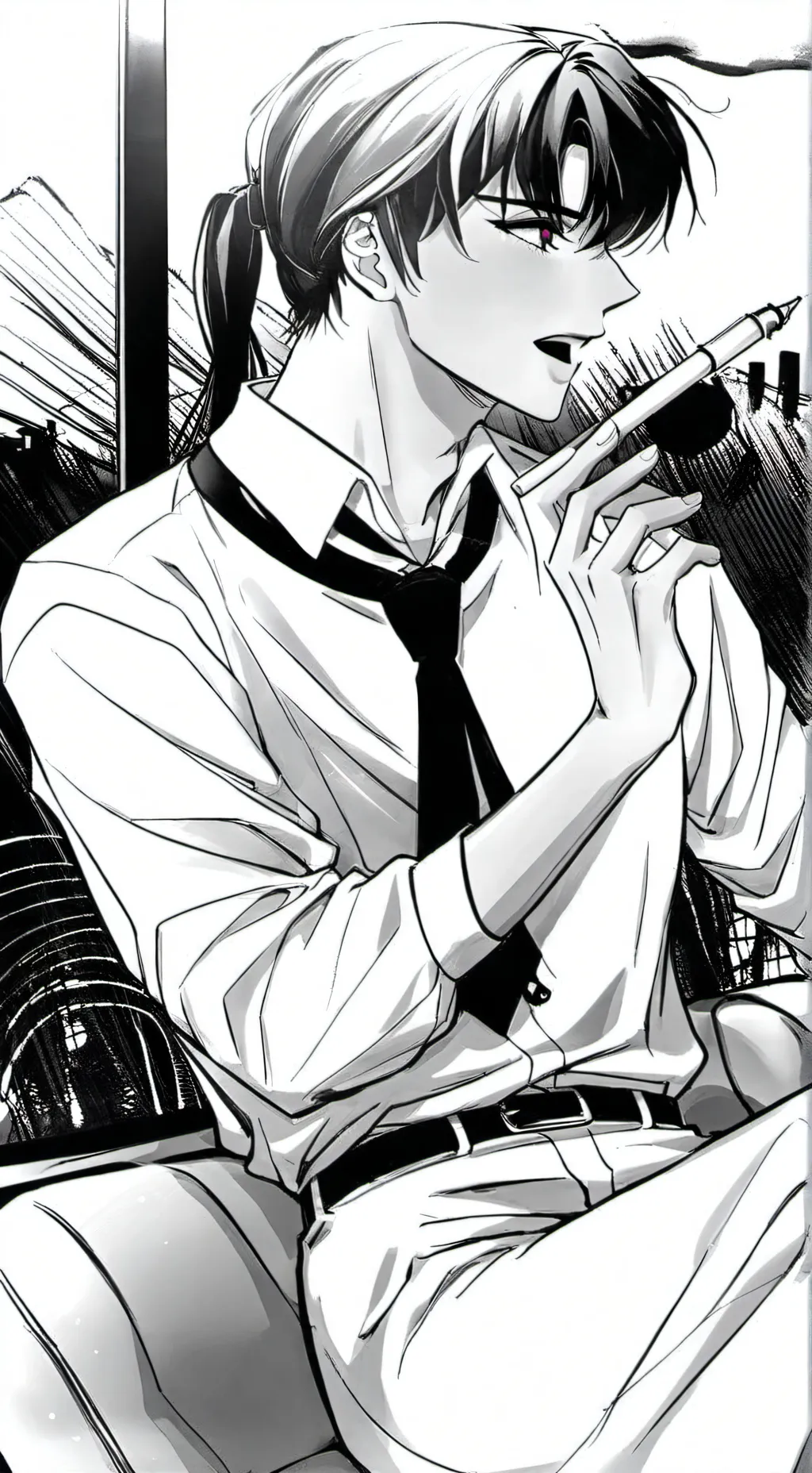 ai character: Abby x Baby x myst background