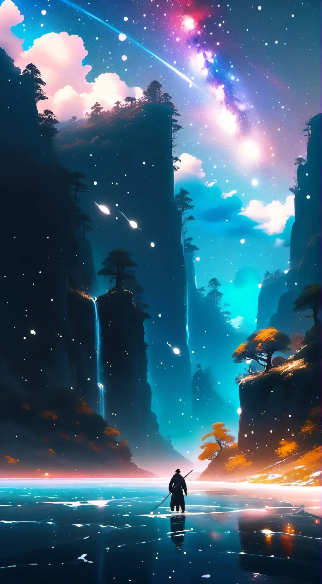 ai character:  Continua  canzone background