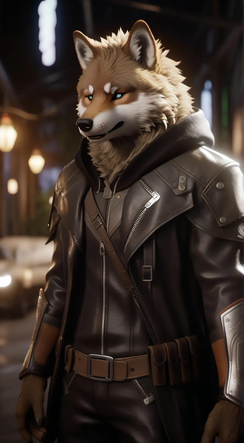 ai character: furrys vs humans  background