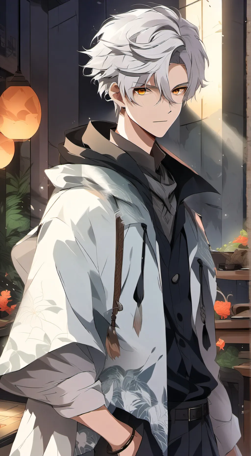 ai character: Shiggy hits himsel background