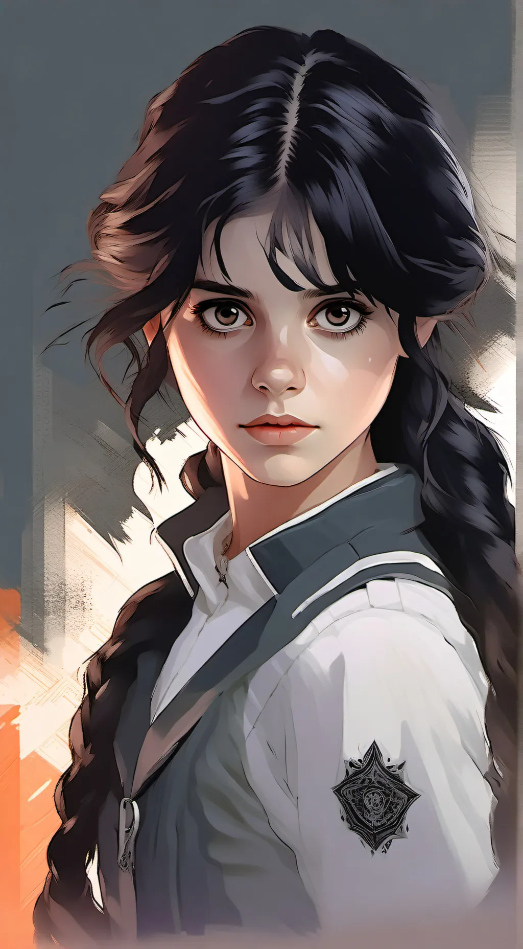 ai character: Merlina Addams background