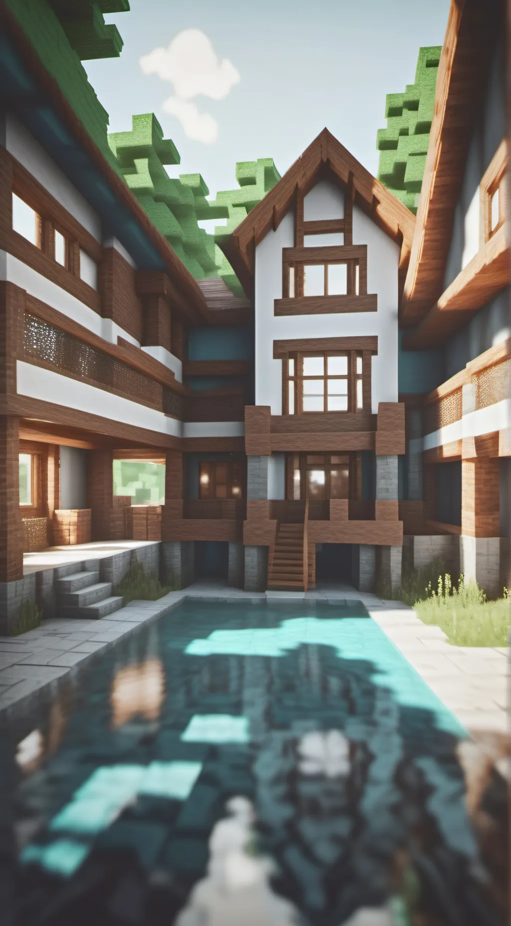 ai character: Minecraft mode's background