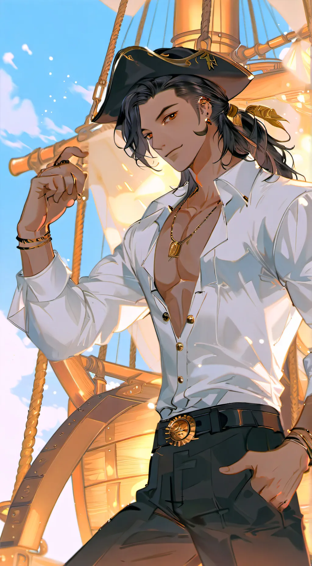 ai character: Alexander  background