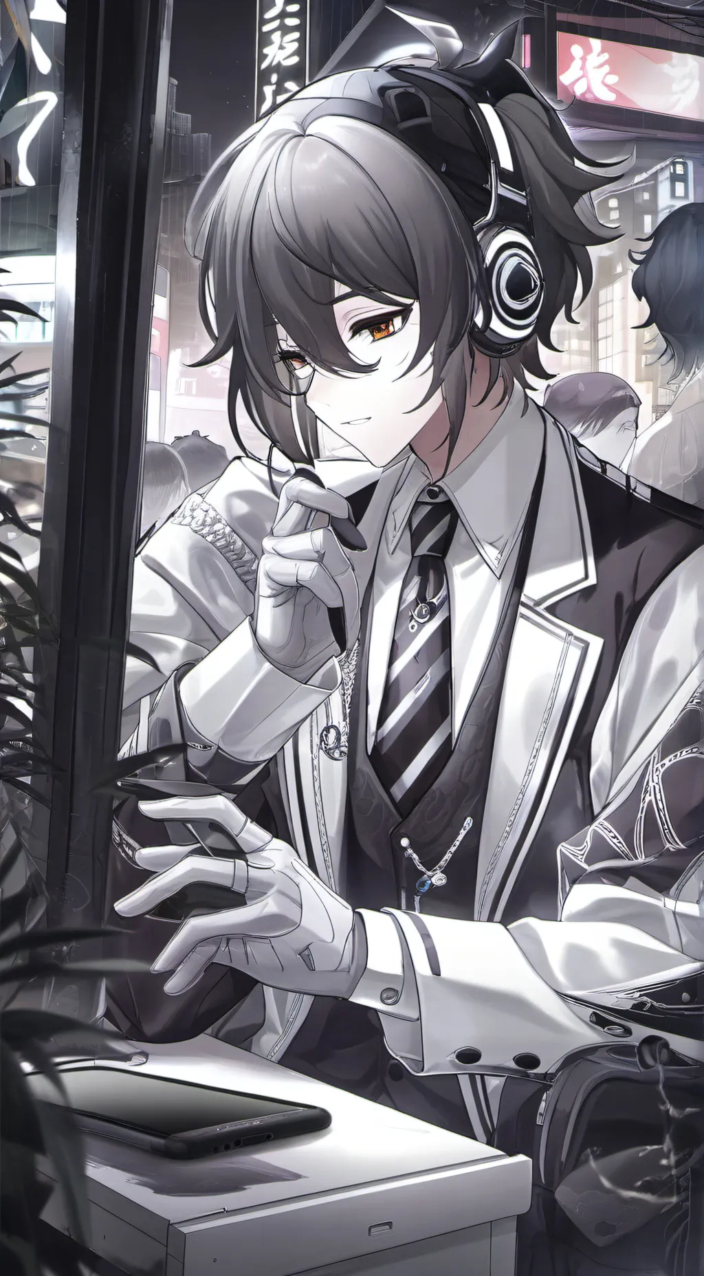 ai character: Roblox hacker background