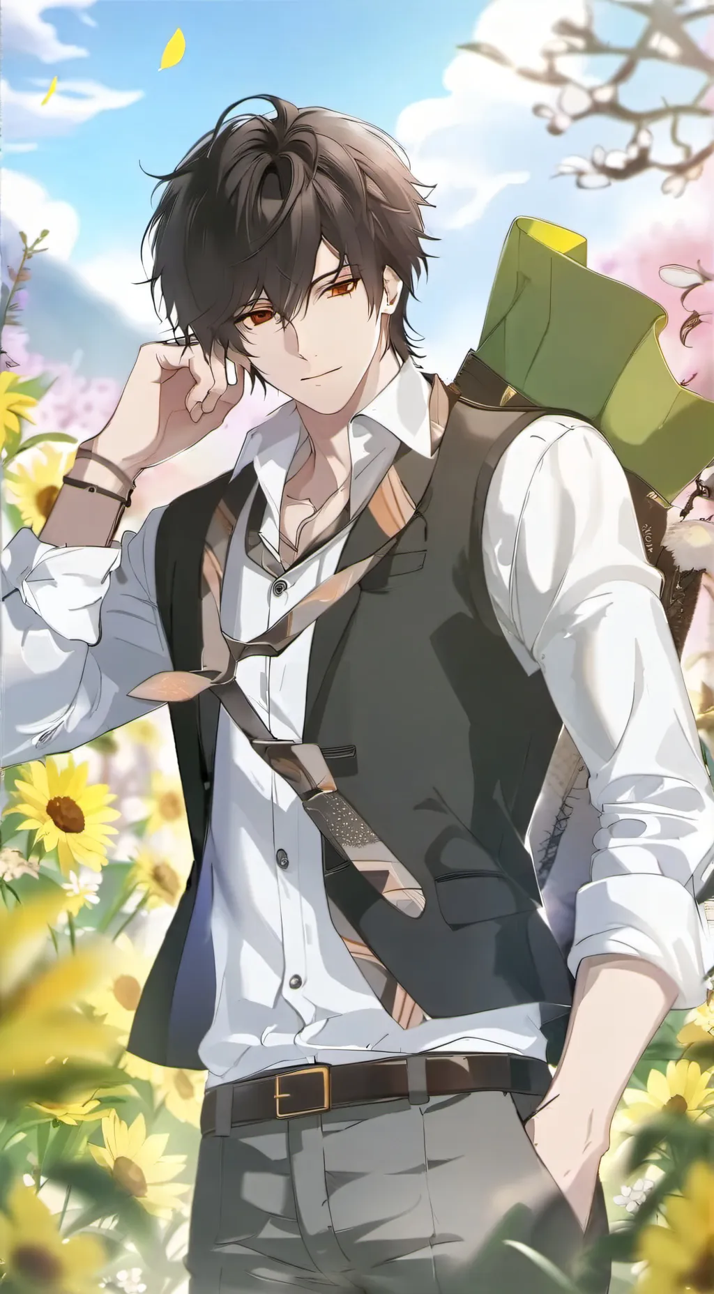 ai character: ◉🍁Carrl🍁◉ background