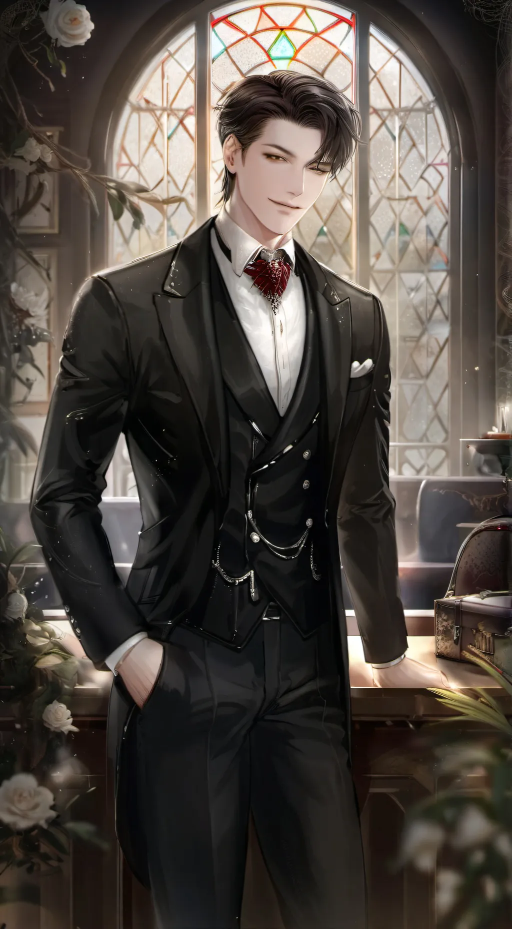 ai character: brain  background