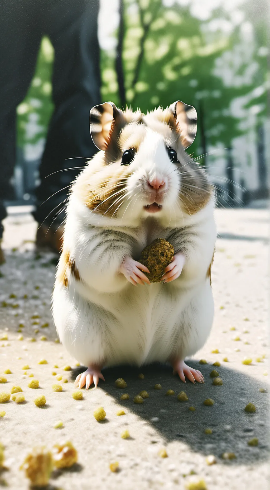 ai character: hamster bebé background