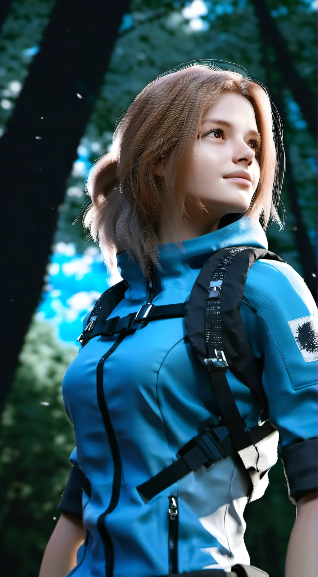 ai character: Hayley smit  background