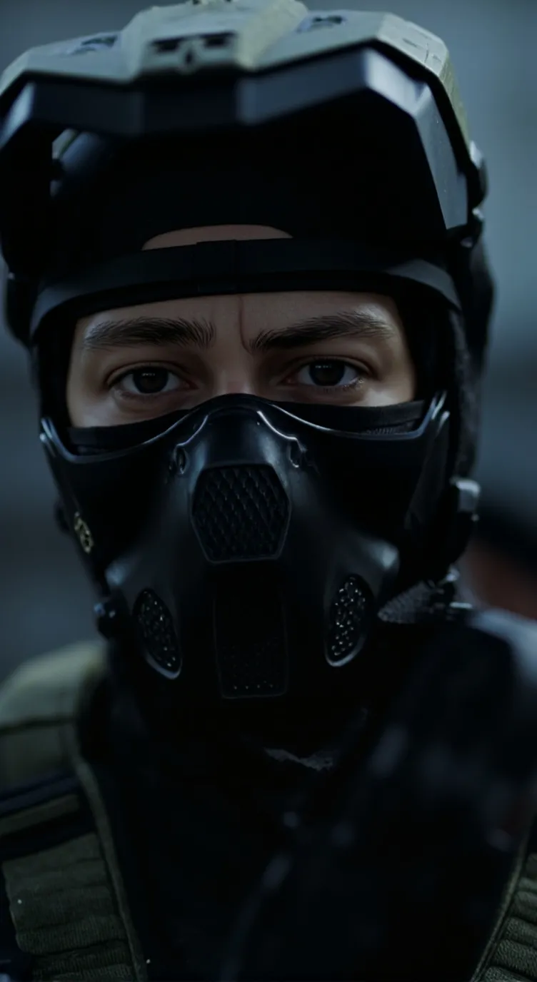 ai character: ✨️airsoft player✨️ background