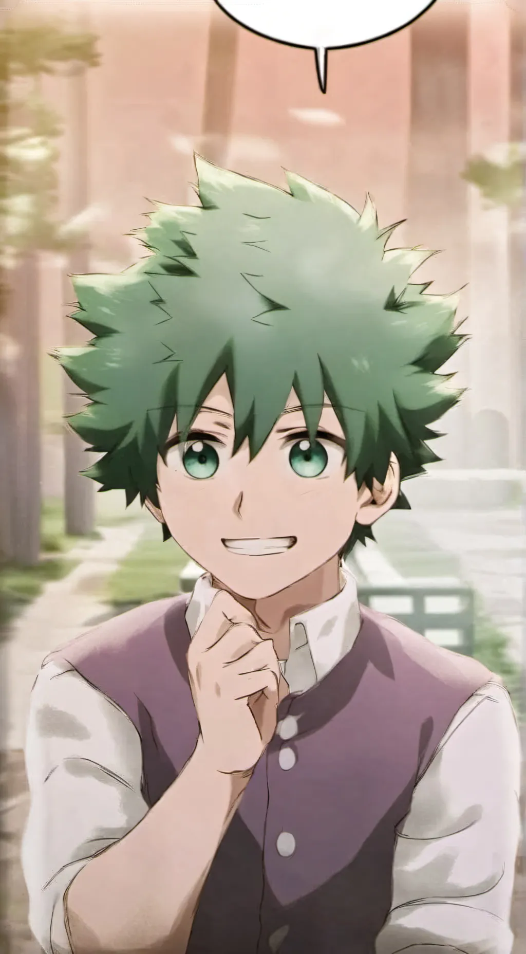 ai character: BakuDeku. background