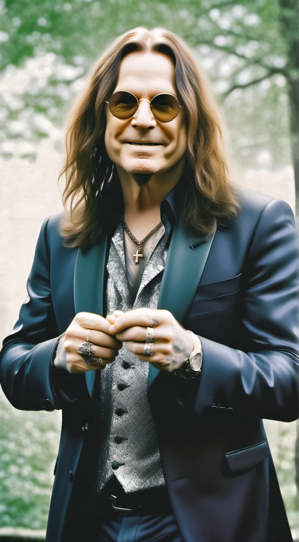 ai character: Ozzy Osborne  background