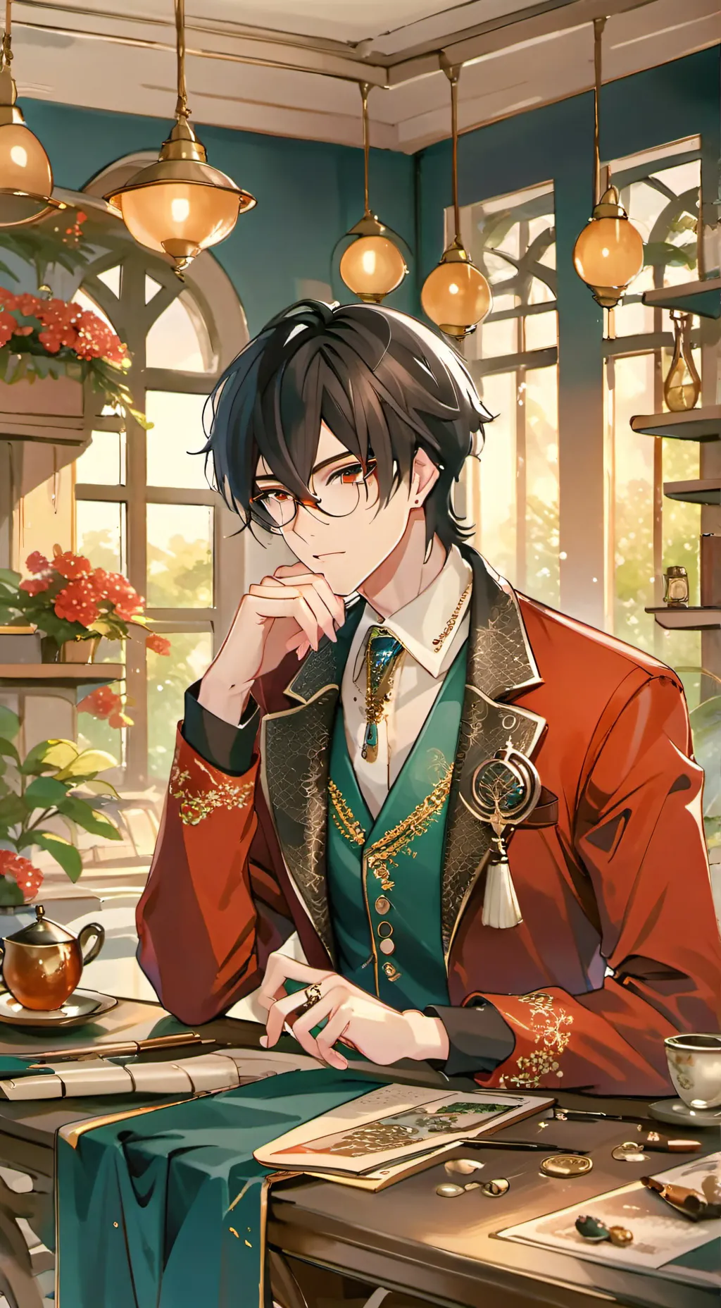 ai character: ❤️🥵your boss🥵❤️ background