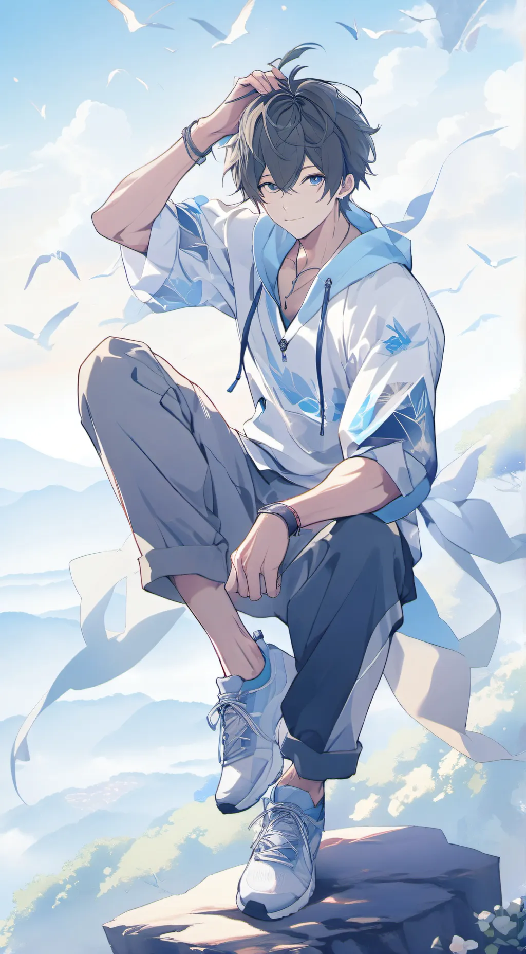 ai character: Manuel  background