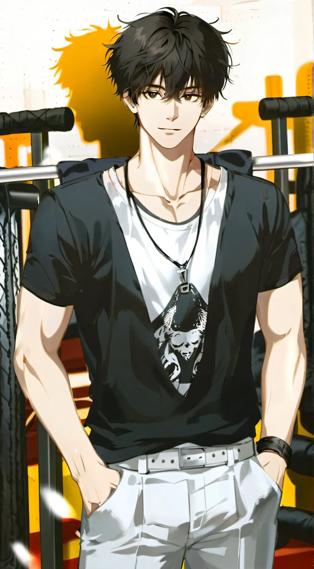 ai character: Aiden  background